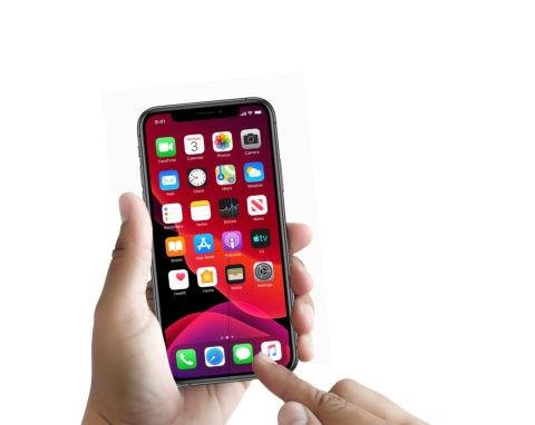 a person using her phone